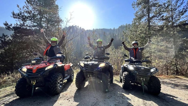 Bansko: Guided ATV Adventure - Leaving Bansko for the ATV trail