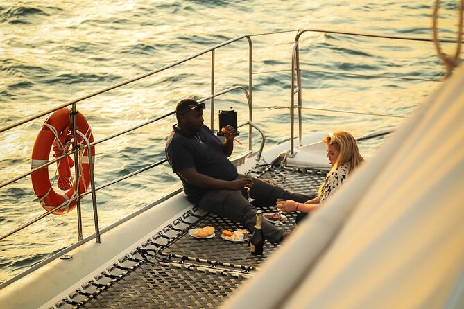 Catamaran Sunset Cruise around Sunny Beach & Nessebar - Leaving the resort by catamaran