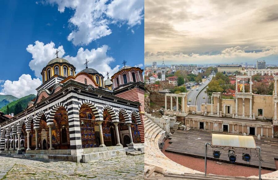 From Sofia: Plovdiv and Rila Monastery tour in one day - Plovdiv, from ancient city to Roman theater