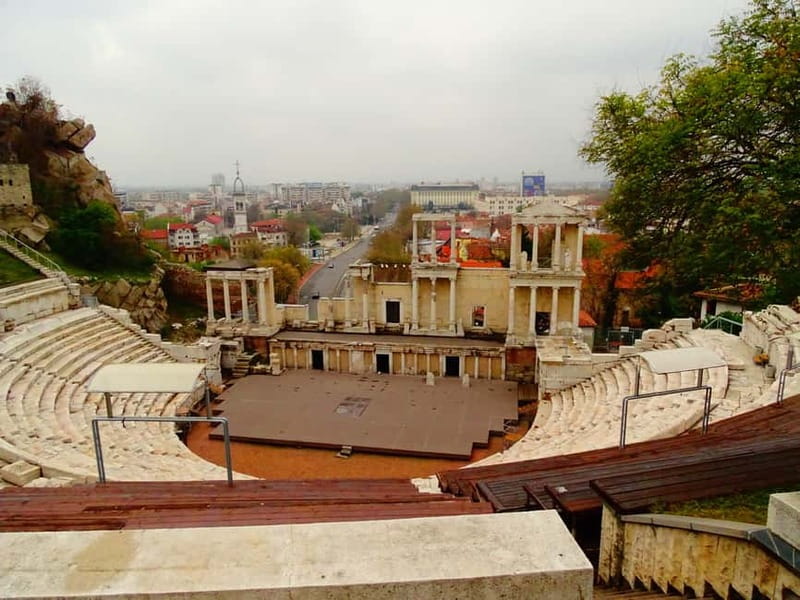 From Sofia: Plovdiv with audio guide + free pick-up - The Roman Stadium and the city center