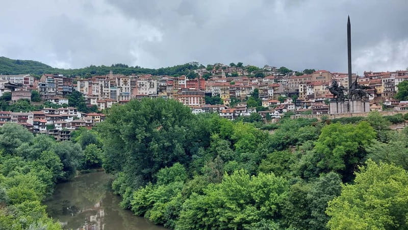 From Sofia: Veliko Tarnovo and Arbanasi Tour with Transfer - Entering Tsarevets Fortress above the Yantra