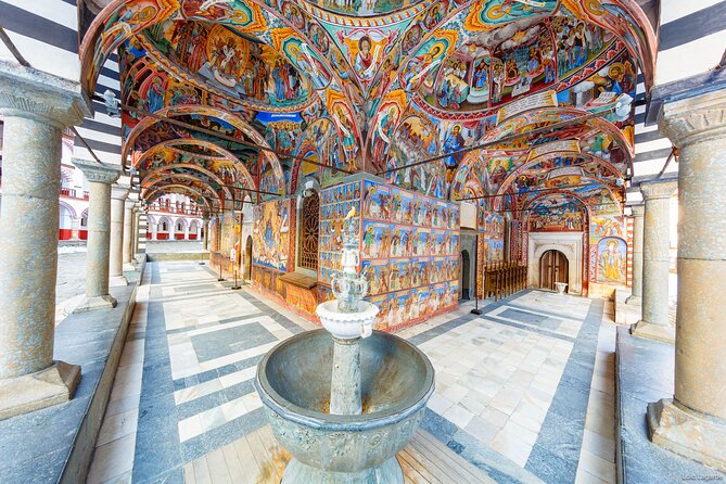 Incredible Day tour from Sofia to 7 Rila lakes and Rila monastery - Entering Rila Monastery after the hike