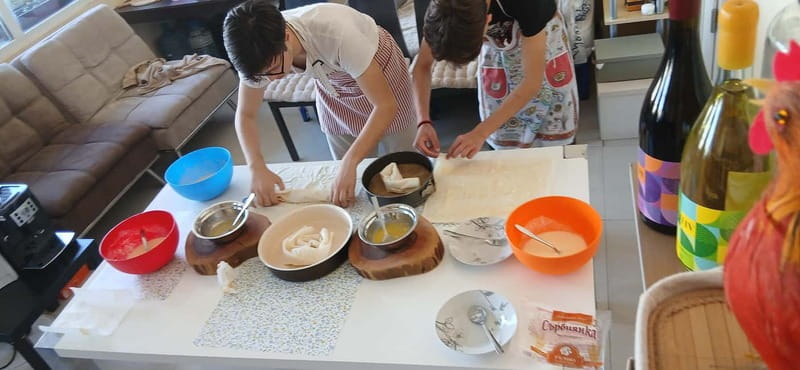 Sofia: Banitsa Pastry Class with a Local with Bulgarian Wine - Entering a top-floor home with Mount Vitosha views