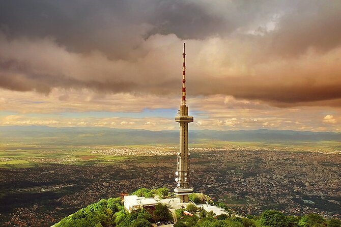 Sofia from the Top and Alexander Nevski Catherdral - Ozone Skybar After the Mountain