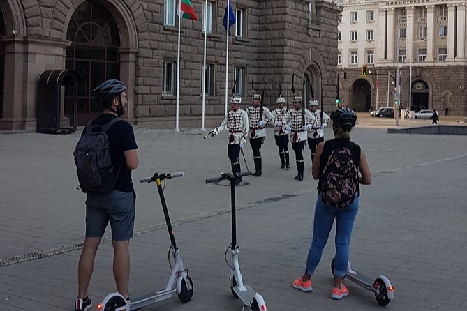 Sofia on an Electric Scooter - Guided Tour - Crystal Garden starts with a safety lesson